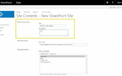 Creating a SharePoint Site/Subsite